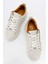 Allıe Bej Deri Kadın Sneakers 4