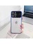 Apple iPhone 15 Pro Max Kamera Lens Korumalı Kenarı Renkli Luxury Şeffaf Kılıf Mavi 1