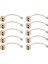10X RJ11 6P4C 2 Yollu Çıkışlı Telefon Jakı Hattı Ayırıcı Adaptör Bej (Yurt Dışından) 1