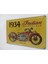 1934 Sarı Indian Motosiklet Retro Metal Plaka 20 x 30 cm 2