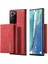 Kickstand Tasarım Pu Deri Kaplamalı Tpu+Pc Telefon Kılıfı Samsung Galaxy NOTE20 ULTRA/NOTE20 Ultra 5g-Kırmızı (Yurt Dışından) 1