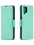 Litchi Cilt Cüzdan Samsung Galaxy A12-YEŞIL Için Saf Renkli Telefon Kılıfı (Yurt Dışından) 2