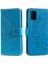 Samsung Galaxy A31-BLUE Için Baskı Çiçek Deri Serin Cüzdan Kılıfı (Yurt Dışından) 1