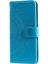 Samsung Galaxy A31-BLUE Için Baskı Çiçek Deri Serin Cüzdan Kılıfı (Yurt Dışından) 3