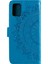 Samsung Galaxy A31-BLUE Için Baskı Çiçek Deri Serin Cüzdan Kılıfı (Yurt Dışından) 4