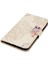 Rhinestone Dekor Baskı Samsung Galaxy NOTE20 4g/5g-Gold Için Baykuş Çiçek Deri Cüzdan Stand Kılıfı (Yurt Dışından) 3