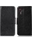 Nappa Doku Bölünmüş Deri Telefon Kılıfı Kabuk Cüzdan Samsung Galaxy Xcover 5-Black (Yurt Dışından) 1