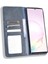 Samsung Galaxy NOTE20 Ultra/20 Ultra 5g-Blue Için Otomatik Emilmiş Pu Deri Kabuk Cüzdan Retro Kapak (Yurt Dışından) 5