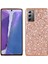 Samsung Galaxy NOTE20 4g/5g-Rose Gold Için Işıltılı Payetler Kaplama Tpu Çerçevesi+Pc Hibrit Kılıf (Yurt Dışından) 1