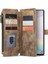 Samsung Galaxy Note 10 Plus/note 10 Plus 5g-Brown Için Çok Sayıda Kart Yuvası ve Fermuar Cebi ile Kayma Olmayan Pu Pu Deri Deri Flip Case Stand Stand Cüzdan Kapağı Cüzdan Kapağı (Yurt Dışından) 1