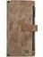 Samsung Galaxy Note 10 Plus/note 10 Plus 5g-Brown Için Çok Sayıda Kart Yuvası ve Fermuar Cebi ile Kayma Olmayan Pu Pu Deri Deri Flip Case Stand Stand Cüzdan Kapağı Cüzdan Kapağı (Yurt Dışından) 2