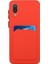 Samsung Galaxy M02/A02-RED Için Kart Sahibi ile Yumuşak Tpu Telefon Geri Kasa Kapağı (Yurt Dışından) 1