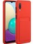Samsung Galaxy M02/A02-RED Için Kart Sahibi ile Yumuşak Tpu Telefon Geri Kasa Kapağı (Yurt Dışından) 2