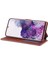 Samsung Galaxy NOTE20 ULTRA/NOTE20 Ultra 5g-Brown Için Cüzdan Deri Kasa Cep Telefonu Kapağı (Yurt Dışından) 4