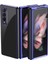 Samsung Galaxy Z Fold3 5g-Blue Için Elektrokaplama Çerçeve Damla Damalı Pc Telefon Kapağı Katlanır Kılıf (Yurt Dışından) 1