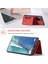Samsung Galaxy NOTE20 ULTRA/NOTE20 Ultra 5g-Red Için Manyetik Üç Katlı Cüzdan Kickstand Deri Kılıf (Yurt Dışından) 2