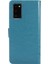 Kelebek Çiçek Baskı Cüzdan Stand Deri Telefon Kılıfı Samsung Galaxy NOTE20/NOTE20 5g-Blue (Yurt Dışından) 3
