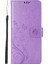 Kelebek Çiçek Baskı Tpu+Pu Deri Cüzdan Stand Kapak Kılıfı Samsung Galaxy NOTE20 ULTRA/NOTE20 Ultra 5g-I-Light Mor (Yurt Dışından) 2