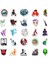 50 Adet Tekrarsız Karışık Retro Pvc Sticker 011 5