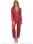 Kadın 1200 Bordo Saten Pijama Takımı 1