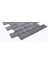 Mutfak Tezgah Arası ve Iç Mekan Dekorasyon Uygulamalarınız Için Gümüş Krom Kristal Cam Mozaik. Cam Ölçüsü: 48X98X6 Mm. File Ölçüsü: 30X30 Cm. 2