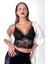 Kadın Siyah Dantelli Şık Bralet 1