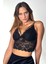 Kadın Siyah Dantelli Şık Bralet 1