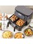 Air pro Cook Duo Tandır Xxxl 4+4 Litre Aırfryer Space Gray Black 8 Kişilik Fritöz 5