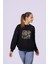 Baykuş Temalı Özel Tasarım Crop Sweatshirt 1