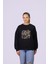 Baykuş Temalı Özel Tasarım Crop Sweatshirt 2