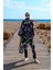 Remsa Tesettür Mayo Üzerine Tek Kaftan Kimono Pareo RP004C Yeşil Tavus Kuşu 1