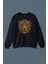 Lacivert Sweatshirt Tiger Kaplan Minimal Urban Street Wear Baskılı Unisex Sweat 1