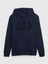 Erkek Lacivert Çizgil Gap Logo Sweatshirt 1