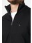 Erkek Siyah Uzun Kollu Önü Fermuarlı Hırka MTLCE8293-SIYAH 5
