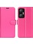 Infinix Hot 20 5g Çizilmez Telefon Kabuk Litchi Doku Pu Deri Cüzdan Anti-Damla Çevirmeli Halkalı Telefon Kılıfı Kılıfı (Yurt Dışından) 1