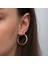 Gümüş Gold 3 mm Burgu Şarnel Küpe 4