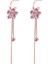 Uzun Püsküllü Moda Küpeler, Pembe Zirkon Küpeler (Yurt Dışından) 1