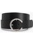 Faux Leather Metal Buckle Detail Belt 1