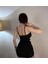 Sandy Kumaş Beli Cut Out Detay Askılı Mini Elbise 3