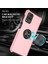 Samsung Galaxy A12 Için Telefon Kılıfı Yüzük Şekli Kickstand ile Şok Geçirmez Kapak All Round Koruyucu Telefon Kabuk Pembe (Yurt Dışından) 2