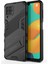 Samsung Galaxy M32 (Global Versiyon) Için Şok Dayanıklı Pc+Tpu Combo Case Kickstand Tasarım Koruyucu Telefon Kılıfı -Black (Yurt Dışından) 2