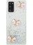 Samsung Galaxy NOTE20 Için 3D Kelebek Rhinestone Dekor Epoksi Tpu Kapağı 4g/5g-Beyaz (Yurt Dışından) 1
