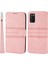 Baskı Deseni Deri Telefon Standı Cüzdan Kapağı Koruyucu Kabuk Samsung Galaxy A03S (166.5 x 75.98 x 9.14MM) -Pink (Yurt Dışından) 1