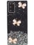 Samsung Galaxy NOTE20 Için 3D Kelebek Rhinestone Dekor Epoksi Tpu Kapağı 4g/5g-Black (Yurt Dışından) 1