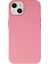 Caseworld Apple iPhone 15 Plus Kapak Içi Kadife Lansman Silikon Kılıf - Pembe 1