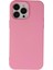 Apple iPhone 15 Pro ile Uyumlu Içi Kadife Lansman Silikon Kılıf - Pembe 1