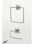 Yapışkanlı Gümüş Wc Kağıtlık ve Kare Havluluk Banyo Mutfak 2'li Set 1