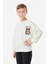 Baskılı Bisiklet Yaka  Çocuk Sweatshirt 3