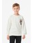 Baskılı Bisiklet Yaka  Çocuk Sweatshirt 4