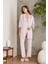 Kadın 2820 Dantelli Penye 3'lü Kadın Pijama Takımı 3